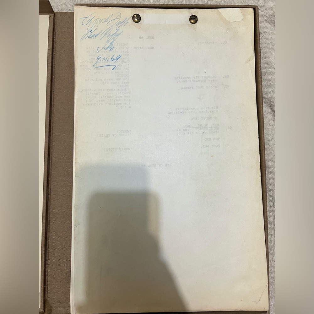 ❌SOLD❌Original Psycho Dialogue Movie Script Signed By Book Author Robert Bloch - Picture 14 of 14